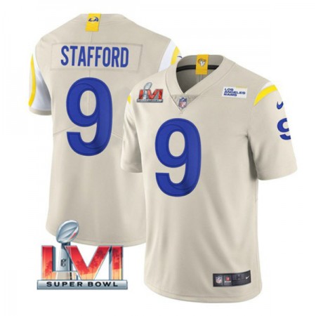 Tröjor Los Angeles Rams Matthew Stafford 9 Bone 2022 Super Bowl LVI Vapor Limited - Män Tröjor Los Angeles Rams Matthew Stafford 9 Bone 2022 Super Bowl LVI Vapor Limited - Män